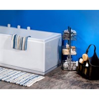 Palham P Shape White Gloss Bath End Panel 700mm