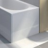 Lena L Shaped White High Gloss Bath End Panel 700mm