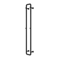 Reina Pelmo Black Vertical Electric Towel Radiator - 1500 x 200mm
