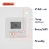electriQ Paintable 550W Smart Wall Mountable Panel Heater