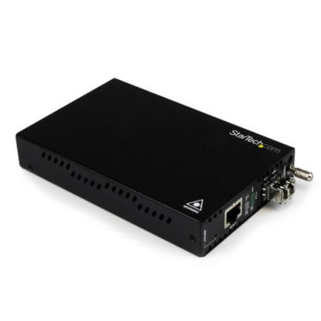StarTech.com OAM Managed Gigabit Ethernet Fiber Media Converter - Multi Mode LC 550m - 802.3ah Compl