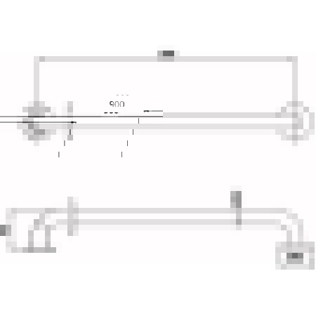 Bristan Stainless Steel Grab Rail and Slide Bar Shower Kit