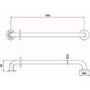 Bristan Stainless Steel Grab Rail and Slide Bar Shower Kit