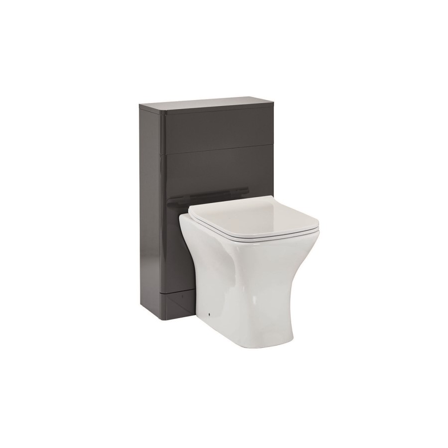 500mm Dark Grey Back to Wall Toilet Unit Only - Camborne
