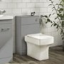 500mm Grey Back to Wall Toilet Unit Only - Camborne