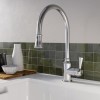 Traditional Single Lever Pull Out Chrome Kitchen Mixer Tap - Evelyn