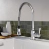 Traditional Single Lever Pull Out Chrome Kitchen Mixer Tap - Evelyn