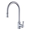 Traditional Single Lever Pull Out Chrome Kitchen Mixer Tap - Evelyn