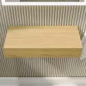 A2/EVORASH GRADE A2 - 560mm Wood Effect Wall Hung Floating Shelf - Evora