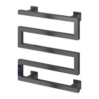 Reina Vispa Gunmetal Grey Designer Towel Radiator 510 x 500mm