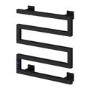 Reina Vispa Black Designer Towel Radiator 510 x 500mm
