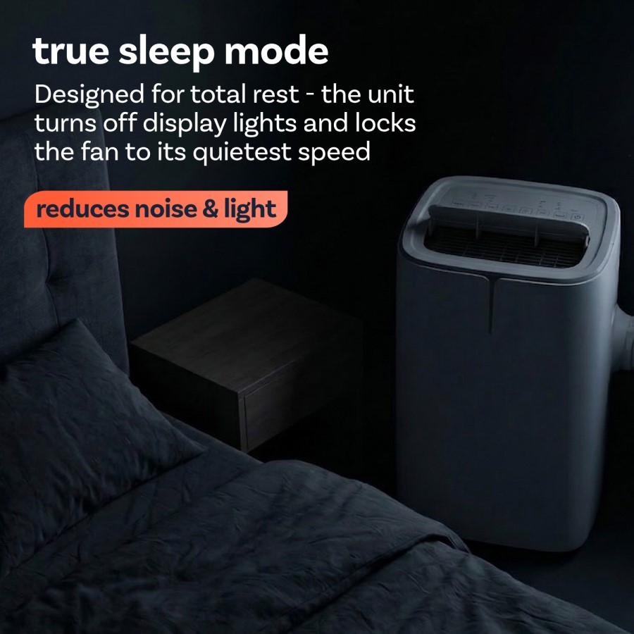 electriQ EcoPlus 10000 BTU  A+ Low Energy  Smart Quiet Portable AC & Heater