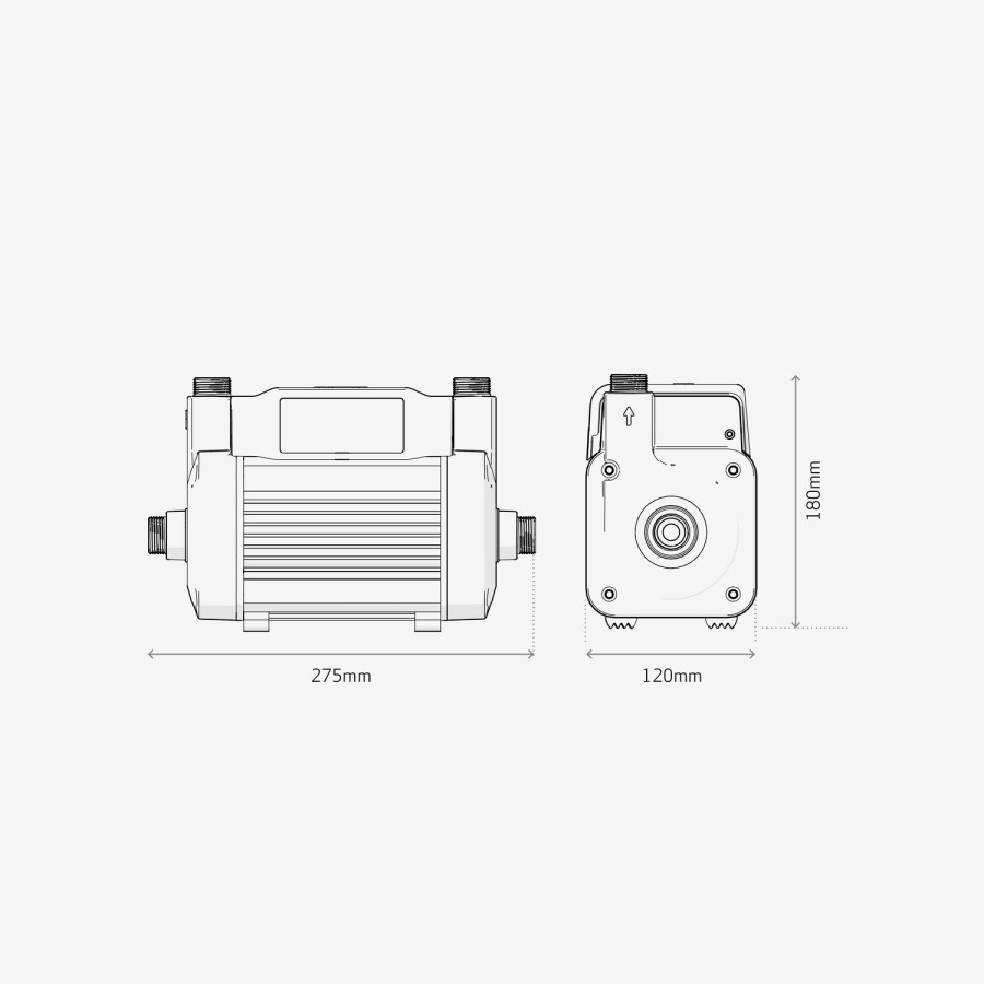Salamander Eve Variable Pressure Twin Shower Pump