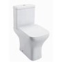 Lavender Close Coupled Toilet with Wrap Over Soft Close Seat
