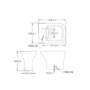 Lavender Back to Wall Toilet with Wrap Over Style Soft Close Seat
