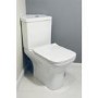 Lavender Corner Toilet with Slimline Soft Close Seat