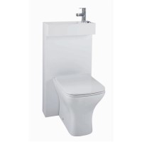 White Cloakroom Toilet Unit & Soft Close Seat White Cloakroom Toilet Unit & Soft Close Seat