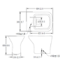 Lavender Back to Wall Toilet with Slimline Soft Close Seat