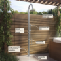 Chrome Thermostatic Mixer Outdoor Shower with Pencil Hand Shower 2 Outlets - Fiji