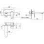 Ronda Wall Mounted Basin Mixer Tap