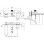 Ronda Wall Mounted Bath Shower Mixer
