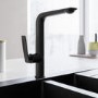 ALMOST PERFECT - Black Single Lever Monobloc Kitchen Mixer Tap - Enza Finch