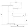 Deck Mounted Lever Basin Taps