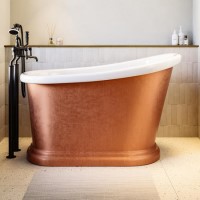 Copper Effect Roll Top Deep Freestanding Bath 1300 x 720mm - Florence