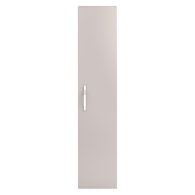Cashmere Wall Hung Tall Bathroom Storage Unit - H1400mm