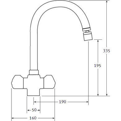 Franke Silk Steel Twin Lever Bi-Flow Kitchen Tap - Moselle