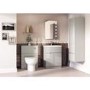 Tall Cashmere Bathroom Storage Unit - W400 x H1400