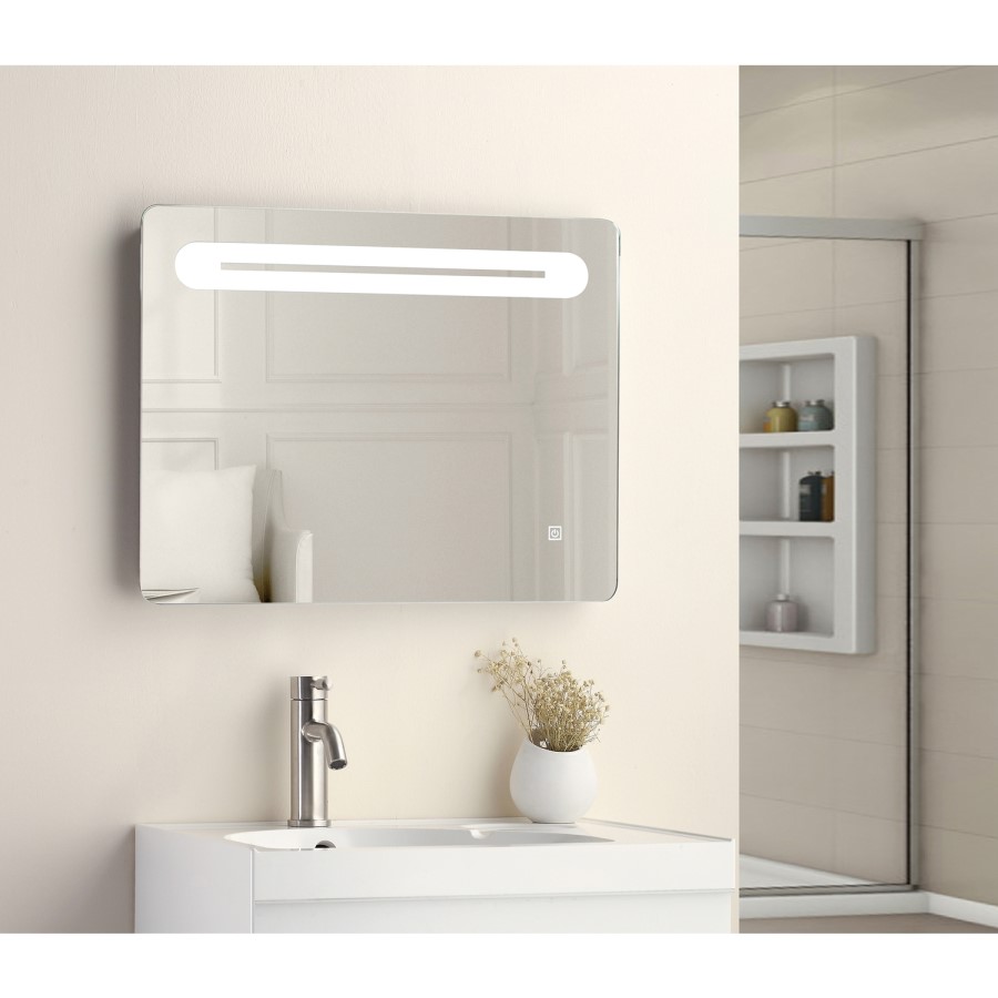 Colando LED Bathroom Mirror with Demister Pad & Shaver Socket