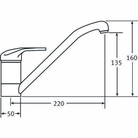 Franke Chrome Single Lever Mixer Kitchen Tap - Professional
