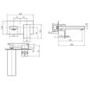 Mariana Wall Mounted Bath Filler Mixer Tap