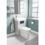 Grey Cloakroom Suite with D-Shape Toilet