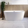 GRADE A2 - Freestanding Double Ended Back to Wall Bath 1500 x 750mm - Gable