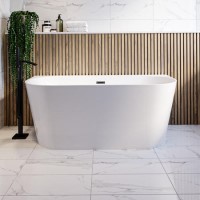 GRADE A2 - Freestanding Double Ended Back to Wall Bath 1500 x 750mm - Gable