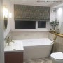 GRADE A1 - Gable Modern Back To Wall Freestanding Bath - 1500 x 745mm