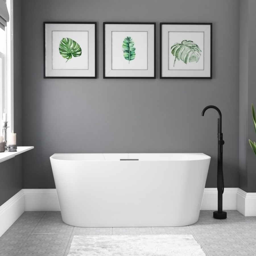 GRADE A1 - Modern Curved Back to Wall