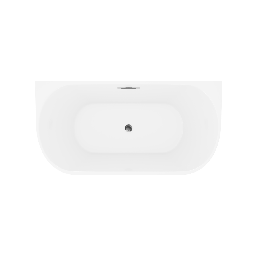 GRADE A2 - Gable Modern Back To Wall Freestanding Bath - 1700 x 800mm