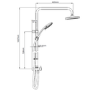 GRADE A2 - Triton Amore DuElec 9.5kW Black Electric Shower