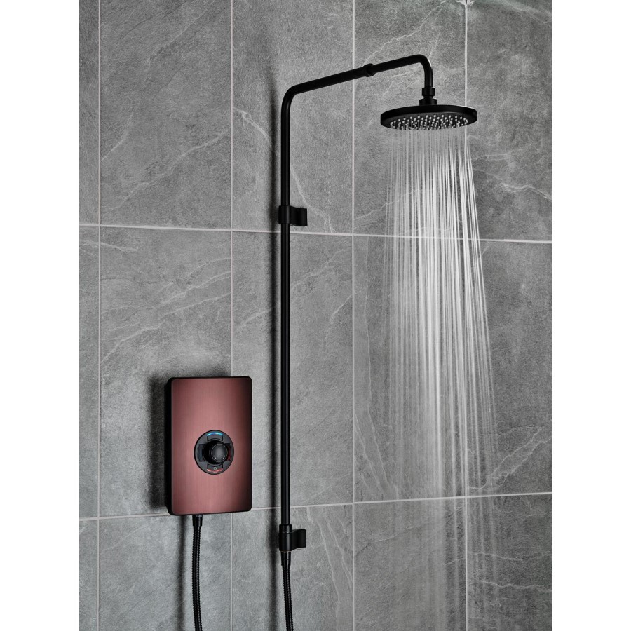 Triton 9.5kW Aspirante UNIQ&reg; Electric Shower - Dark Bronze Effect