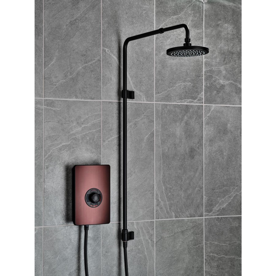 Triton 9.5kW Aspirante UNIQ&reg; Electric Shower - Dark Bronze Effect