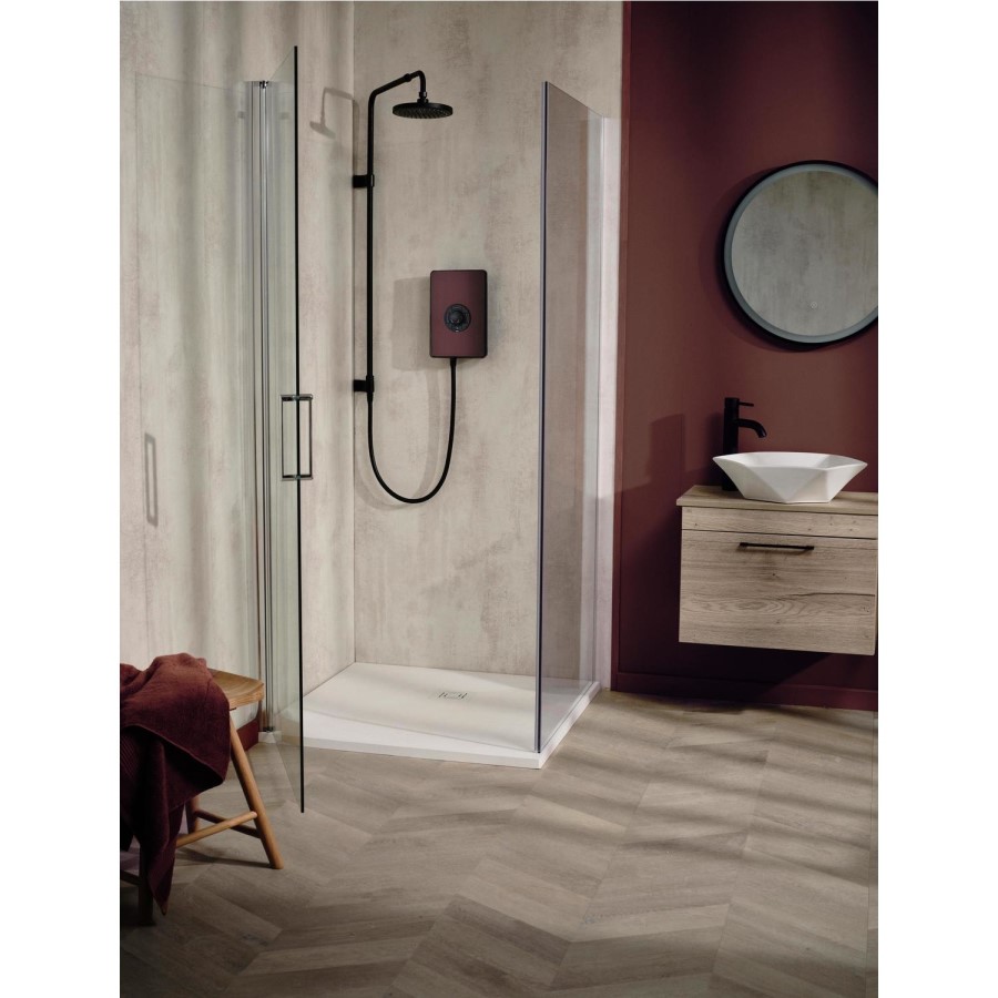 Triton 9.5kW Aspirante UNIQ&reg; Electric Shower - Dark Bronze Effect