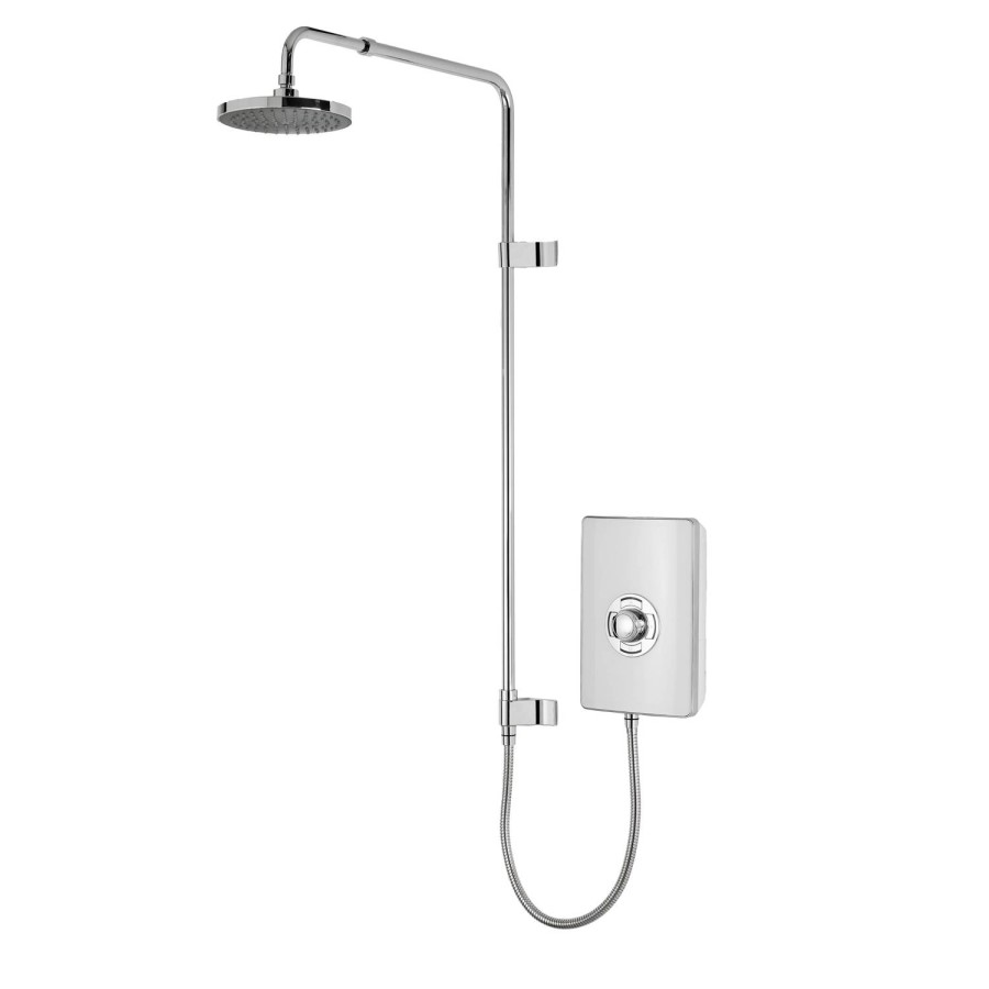 Triton 9.5kW Aspirante UNIQ® Electric Shower - Gloss White Effect
