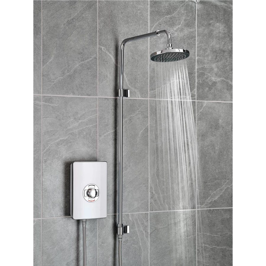 Triton 9.5kW Aspirante UNIQ® Electric Shower - Gloss White Effect