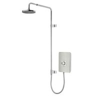 Triton 9.5kW Aspirante UNIQ&reg; Electric Shower - Brushed Steel Effect