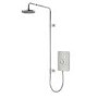 Triton 9.5kW Aspirante UNIQ® Electric Shower - Brushed Steel Effect
