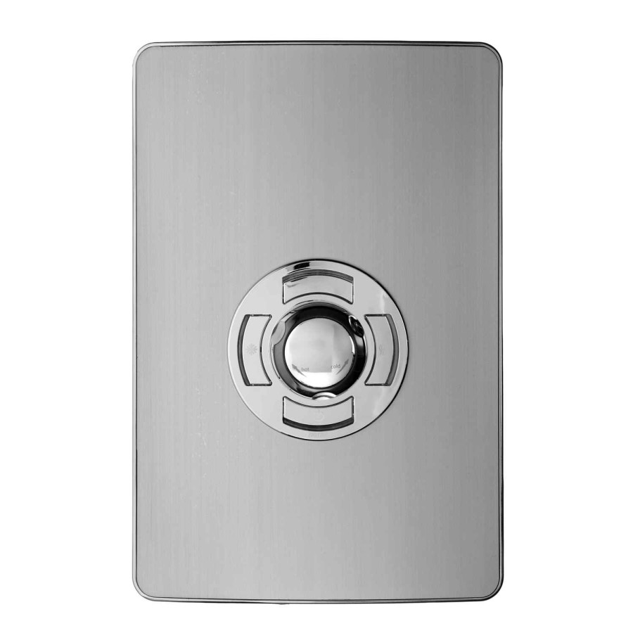 Triton 9.5kW Aspirante UNIQ® Electric Shower - Brushed Steel Effect