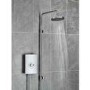 Triton 9.5kW Aspirante UNIQ® Electric Shower - Brushed Steel Effect